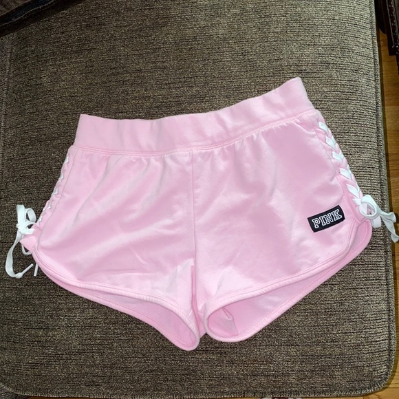 PINK Victoria's Secret Pants - RARE PINK Lace Up Shorts